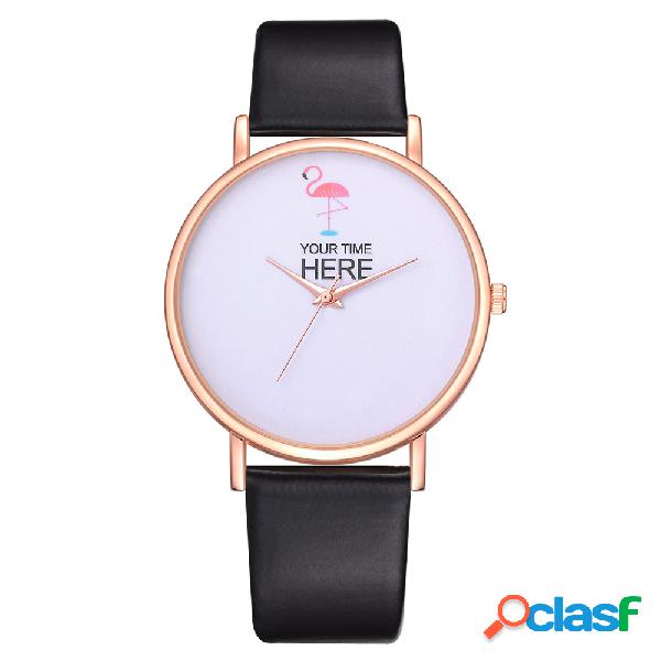 P346 Flamingo Fashion Casual Lady Watch Vintage