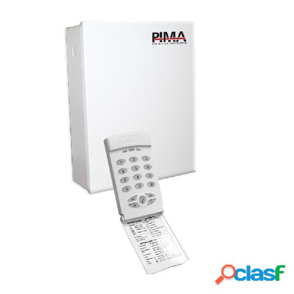 PIMA Kit de Alarma de 6 Zonas y Teclado LED, Inalámbrico,