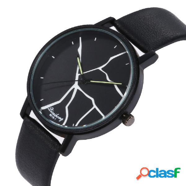 Reloj de cuarzo de moda para mujer, reloj de cuarzo, cuero