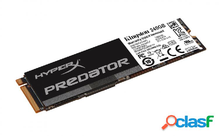SSD HyperX Predator PCIe 2.0 x4, 240GB, M.2