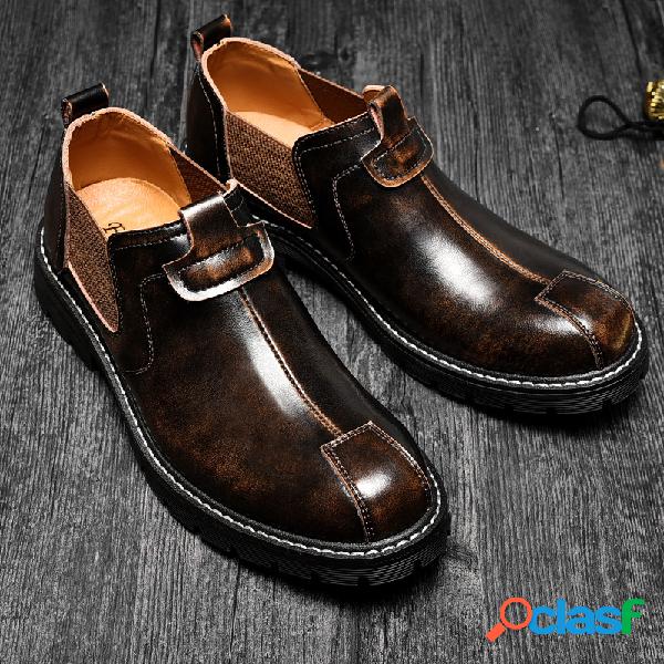 Slip-ons antideslizantes de color retro para hombres Soft