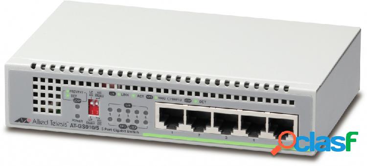 Switch Allied Telesis Gigabit Ethernet GS910, 5 Puertos