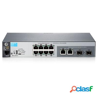 Switch HPE Gigabit Ethernet 2530-8G, 20 Gbit/s, 8 Puertos,