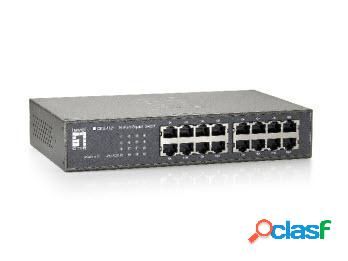 Switch LevelOne Gigabit Ethernet GEU-1621, 16 Puertos