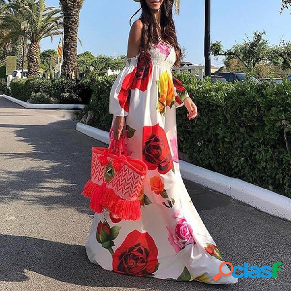 Tapa de tubo estampada, columpio grande Vestido