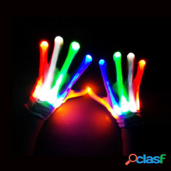 Traje de los guantes de LED sorprendente luz de los guantes