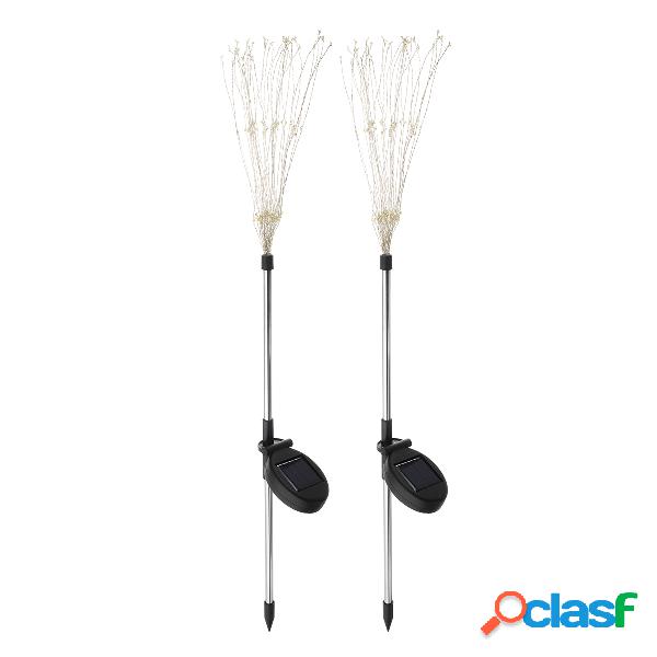 2 UNIDS Solar Powered 105LED Starburst Fuegos Artificiales