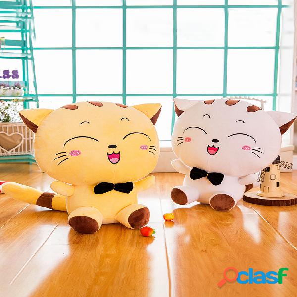 35/50/65/80 cm sonrisa Gato almohada corta de felpa PP