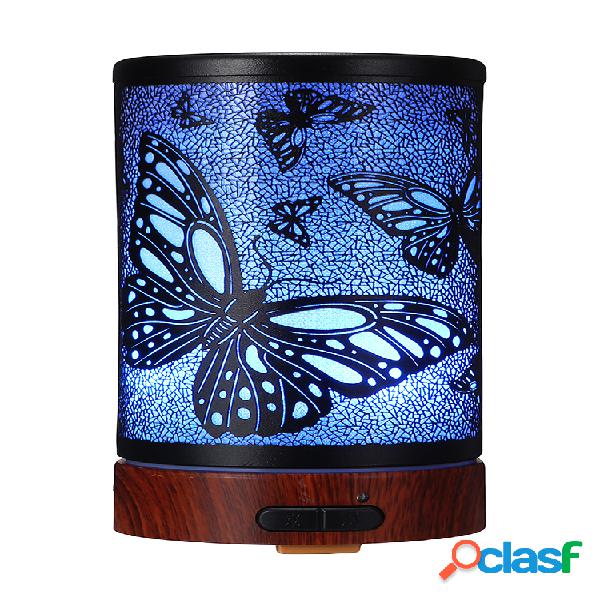 3D LED Luz Mariposa Patrón Aroma Difusor Mist Humidificador