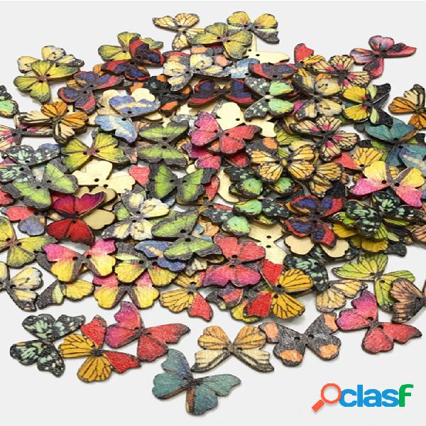 50 piezas Mariposa de color retro Estilo bohemio Mariposa de
