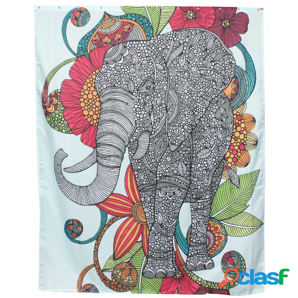 59x71 pulgadas Elephant Beautiful Diseño Impermeable