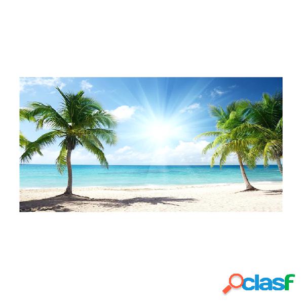 7x5FT Palm Tree Sun Playa Telón de fondo Fotografía