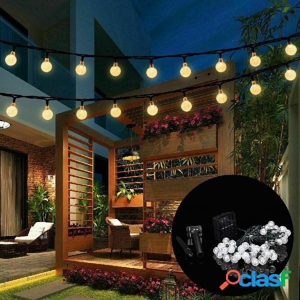 9.5M 50 LED Solar Luz de cadena de bombilla de hadas 8 modos