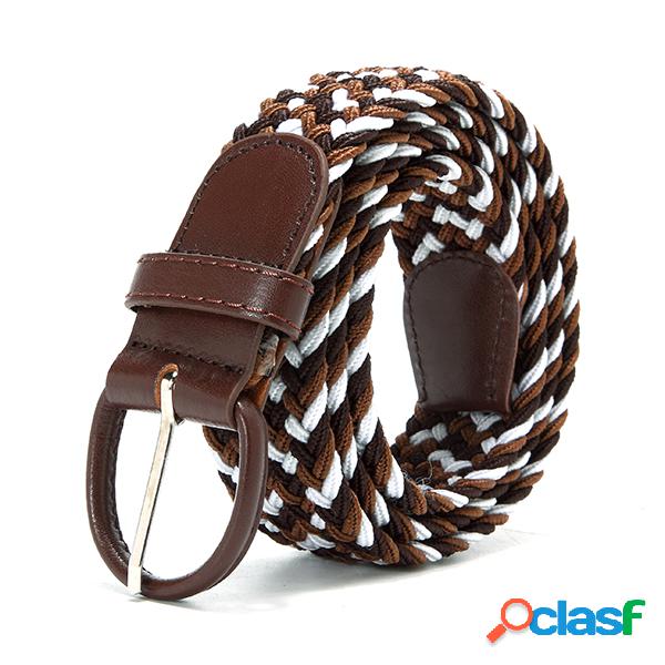 Banda lumbar casual elástica con alfiler de aleación