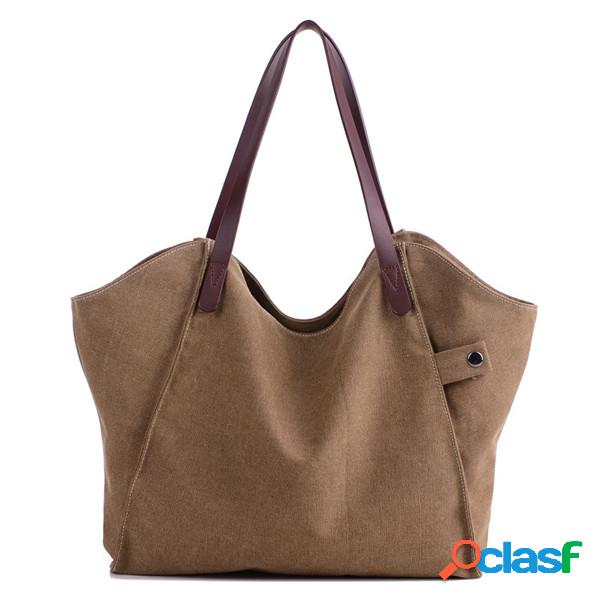 Bolso tote casual duradero de lona de grande capacidad Bolso