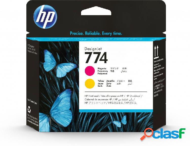 Cabezal HP 774 Paquete de 2 Piezas Magenta y Amarillo