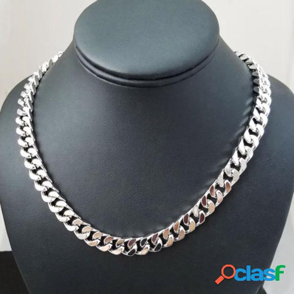 Cadena de declaración Collar de oro plateado Collar de