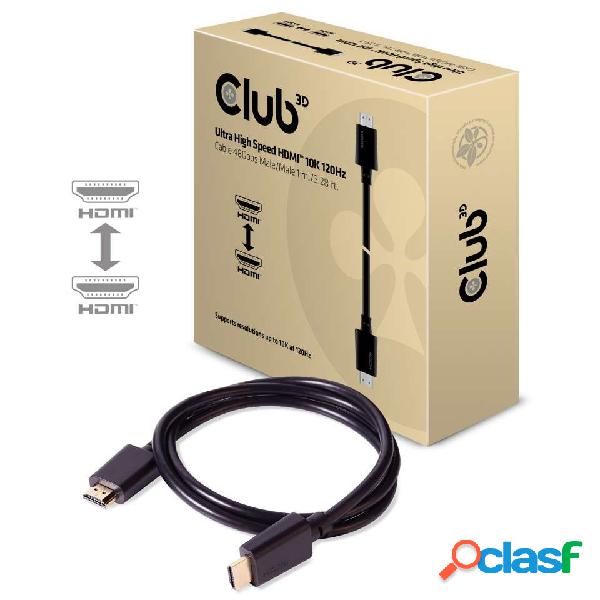 Club 3D Cable HDMI Macho - HDMI Macho, 1 Metros, Negro