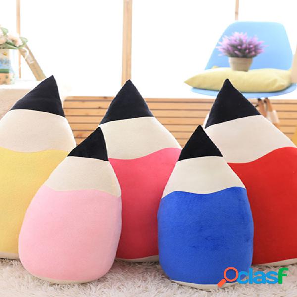 Cojines de almohada con forma de lápiz creativo Colorful