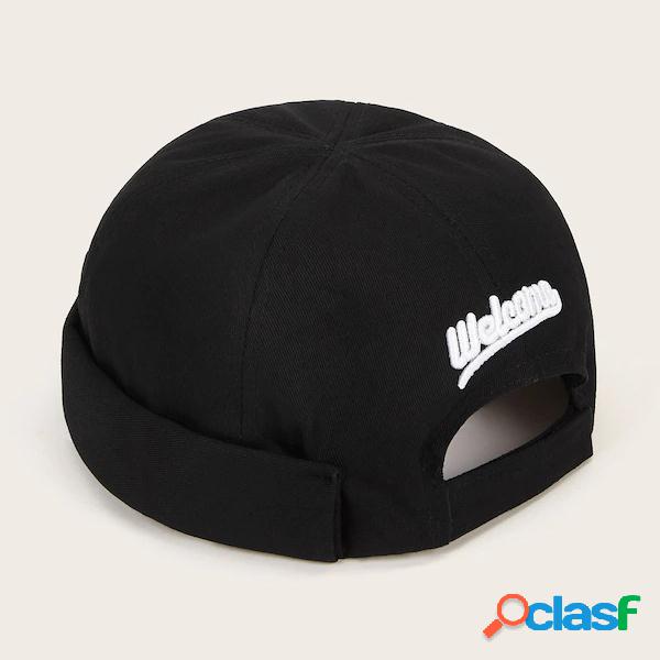Cráneo Gorras Hip Hop Sombrero Letras bordadas Casual sin