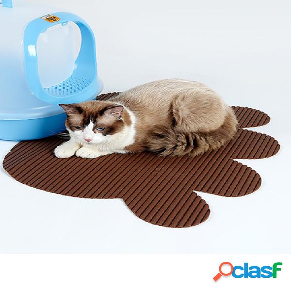 Doglemi Paw Shape Pet Gato Alfombrilla antideslizante para
