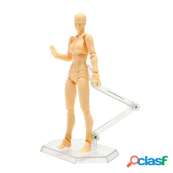 Figma de bricolaje 2.0 figura de color de piel femenina