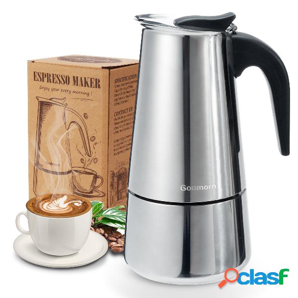 Godmorn Stovetop Espresso Maker Cafetera italiana Moka Pot