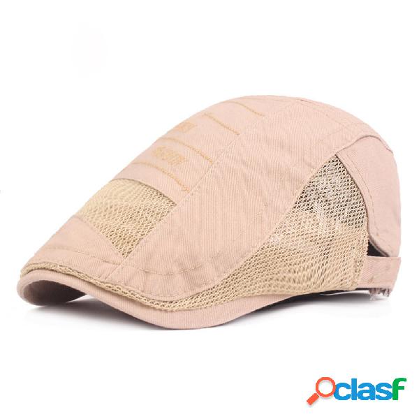 Gorra ajustable de algodón con boina de algodón