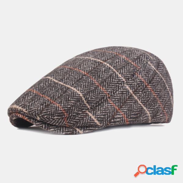 Gorras de boina de celosía de algodón lavado para hombre