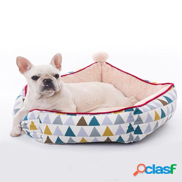 Hexagon Deep Soft Nido para dormir para mascotas Warm Perro