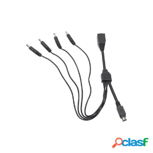 Hikvision Adaptador de Corriente DS-5WAYC, 4 Salidas