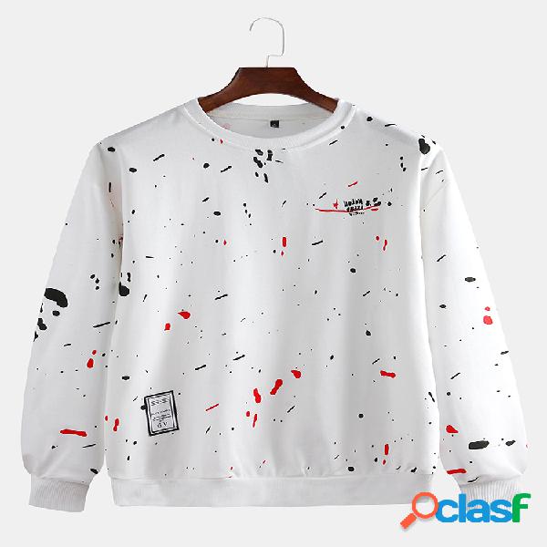 Hombre Cool Colorful Sudaderas con estampado de graffiti