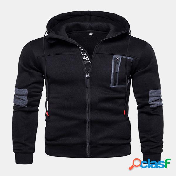 Hombres Deportes Aptitud Sudadera informal con capucha y