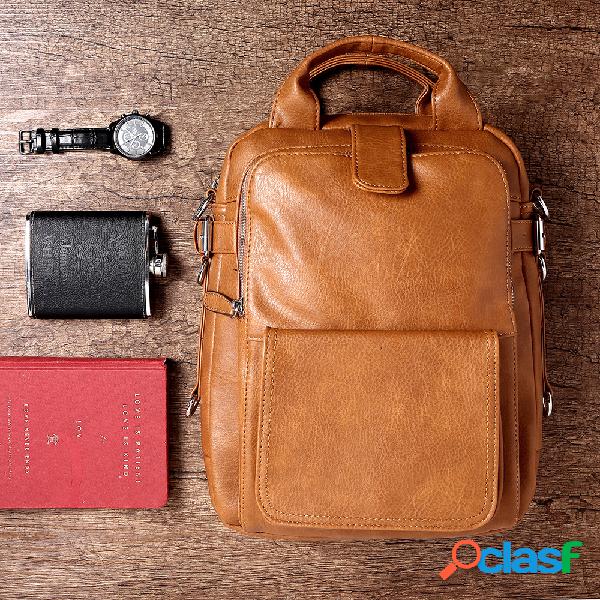 Hombres Solid Crossbody Bolsa Bolso Messenger Bolsa
