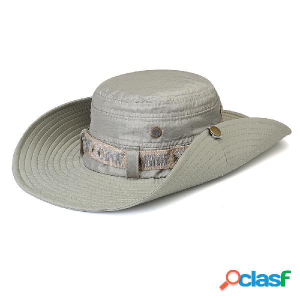Hombres Verano Visor Bucket Sombrero Fisherman Sombrero al