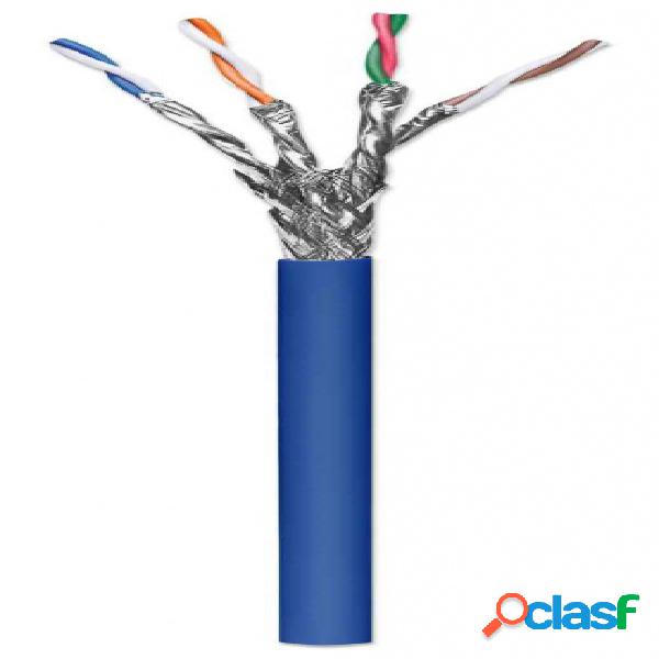 Intellinet Bobina de Cable Cat6a FTP, 305 Metros, Azul