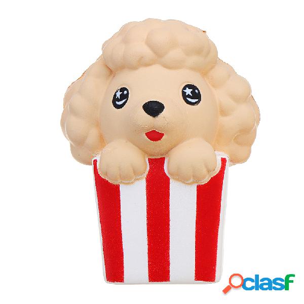 Kawaii Popcorn Puppy Squishy Slow Lising con un juguete