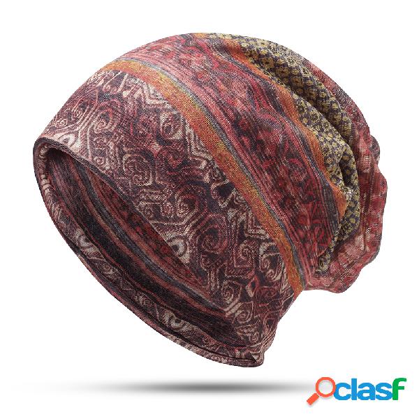 Las mujeres de moda étnica Beanie Turbante gorras Vintage