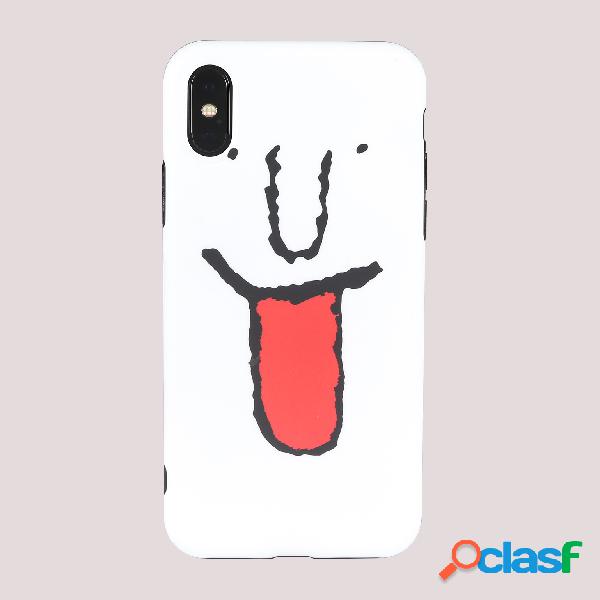 Lengua linda de la mujer Patrón TPU Soft Shell Teléfono