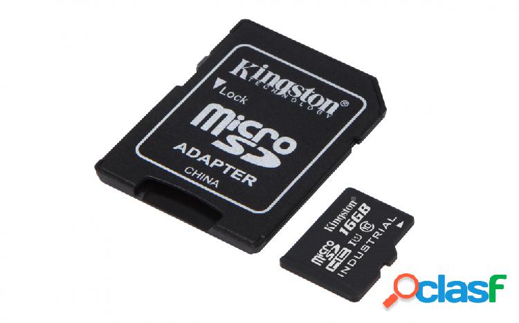 Memoria Flash Kingston, 16GB microSDHC UHS-I Clase 10 para