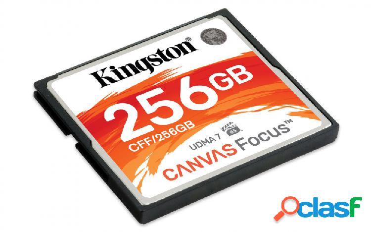 Memoria Flash Kingston Canvas Focus, 256GB CompactFlash