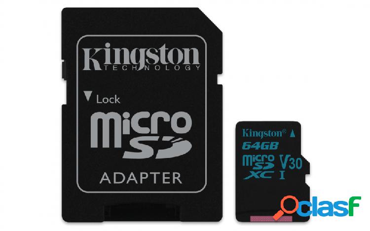 Memoria Flash Kingston Canvas Go!, 64GB MicroSDXC UHS-I