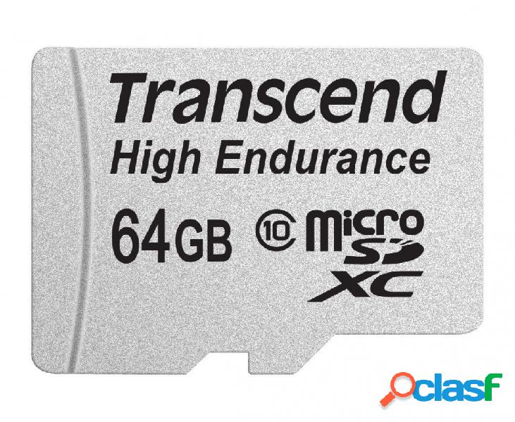 Memoria Flash Transcend High Endurance, 64GB MicroSDXC MLC