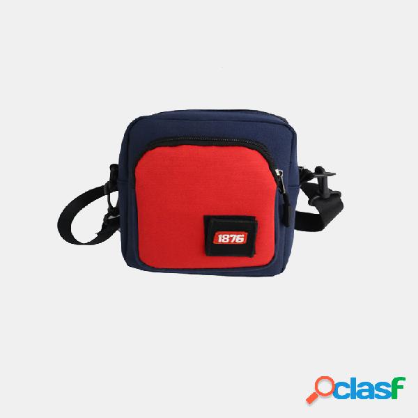 Men and Mujer Crossbody Small Letter Printing Bolsa