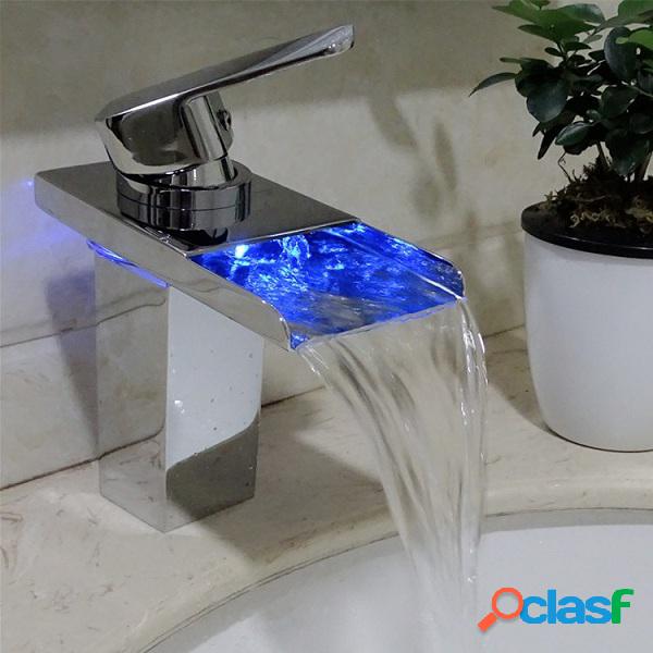 Mezclador de grifo Cascada de vidrio Cuarto de baño Bañera