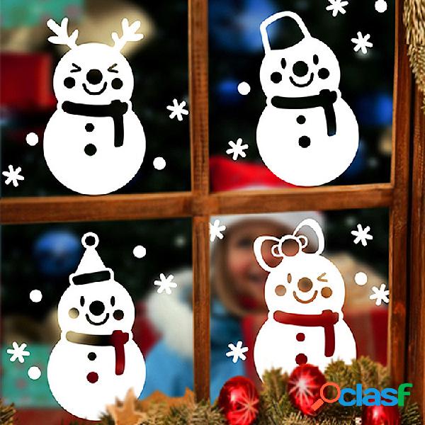 Miico DLX9206 Navidad pegatina ventana muñeco de nieve