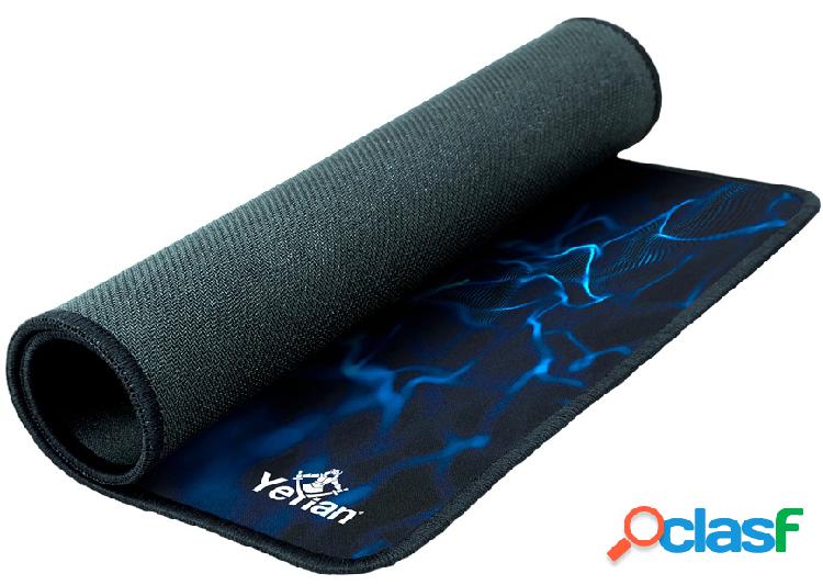Mousepad Yeyian Krieg 1036, 36 x 28cm, 3mm, Negro/Azul