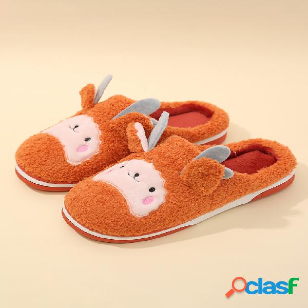 Mujer Cute Sheep Patrón Algodón de felpa casero forrado