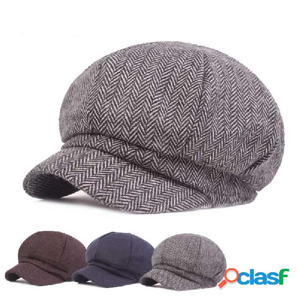 Mujer Gorra ajustable de algodón vendimia Gorra de boina
