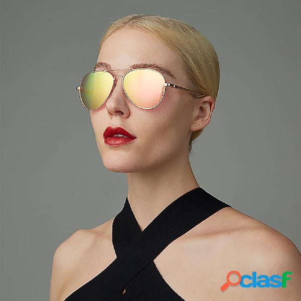 Mujer Moda casual Plus Talla Full Metal Frame UV Protección